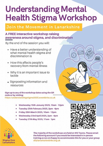 Understanding Stigma Open Workshop All Dates 2025